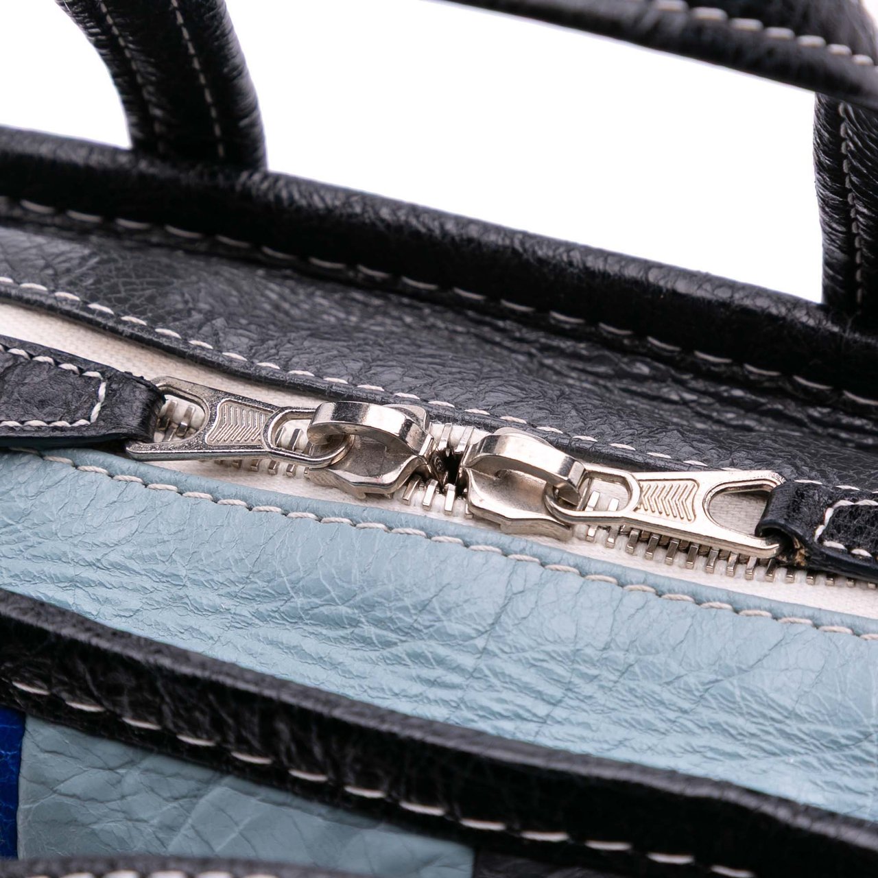 Balenciaga XXS Lambskin Bazar Shopper Satchel Zwart