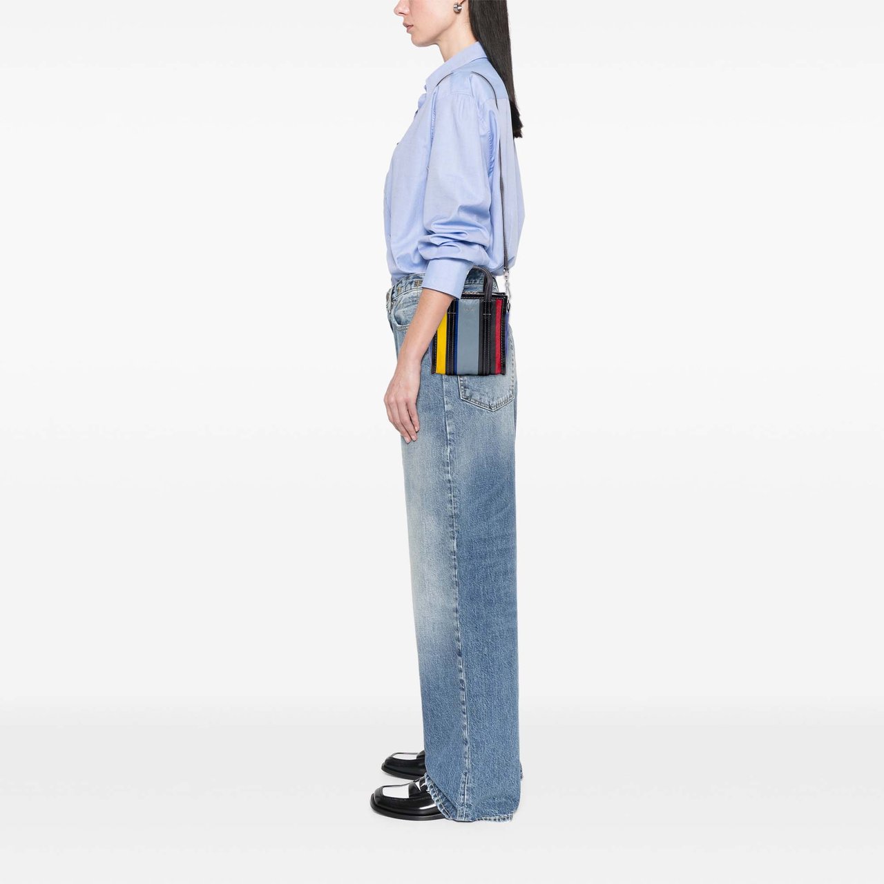 Balenciaga XXS Lambskin Bazar Shopper Satchel Zwart