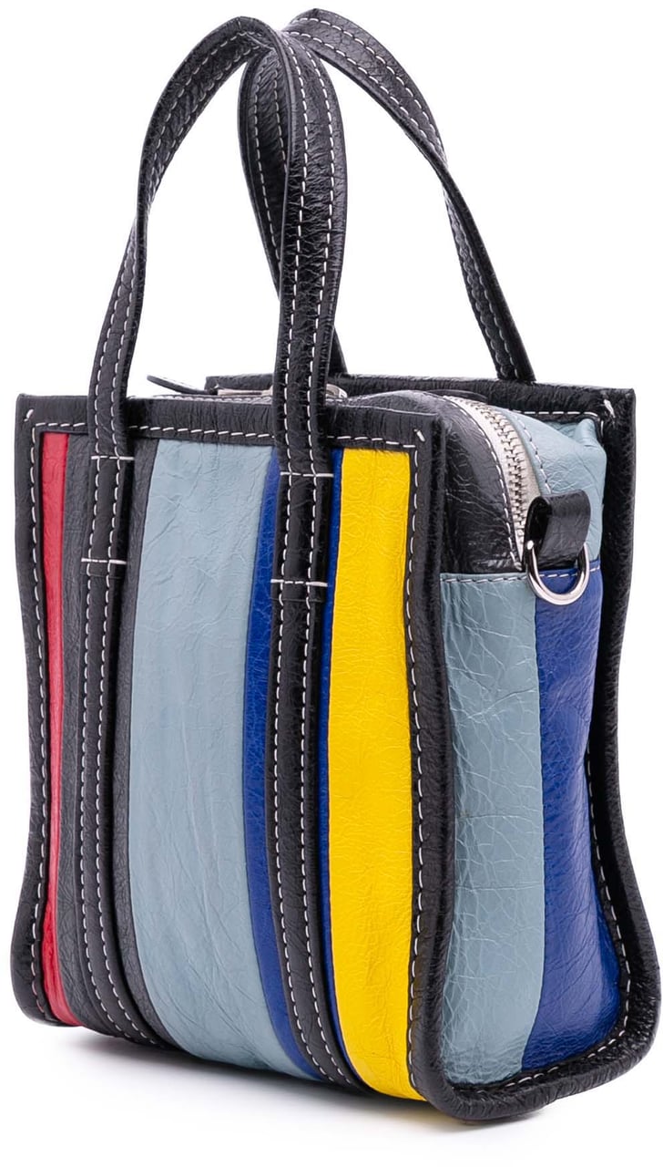 Balenciaga XXS Lambskin Bazar Shopper Satchel Zwart