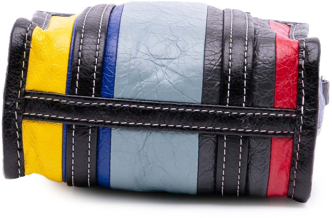 Balenciaga XXS Lambskin Bazar Shopper Satchel Zwart