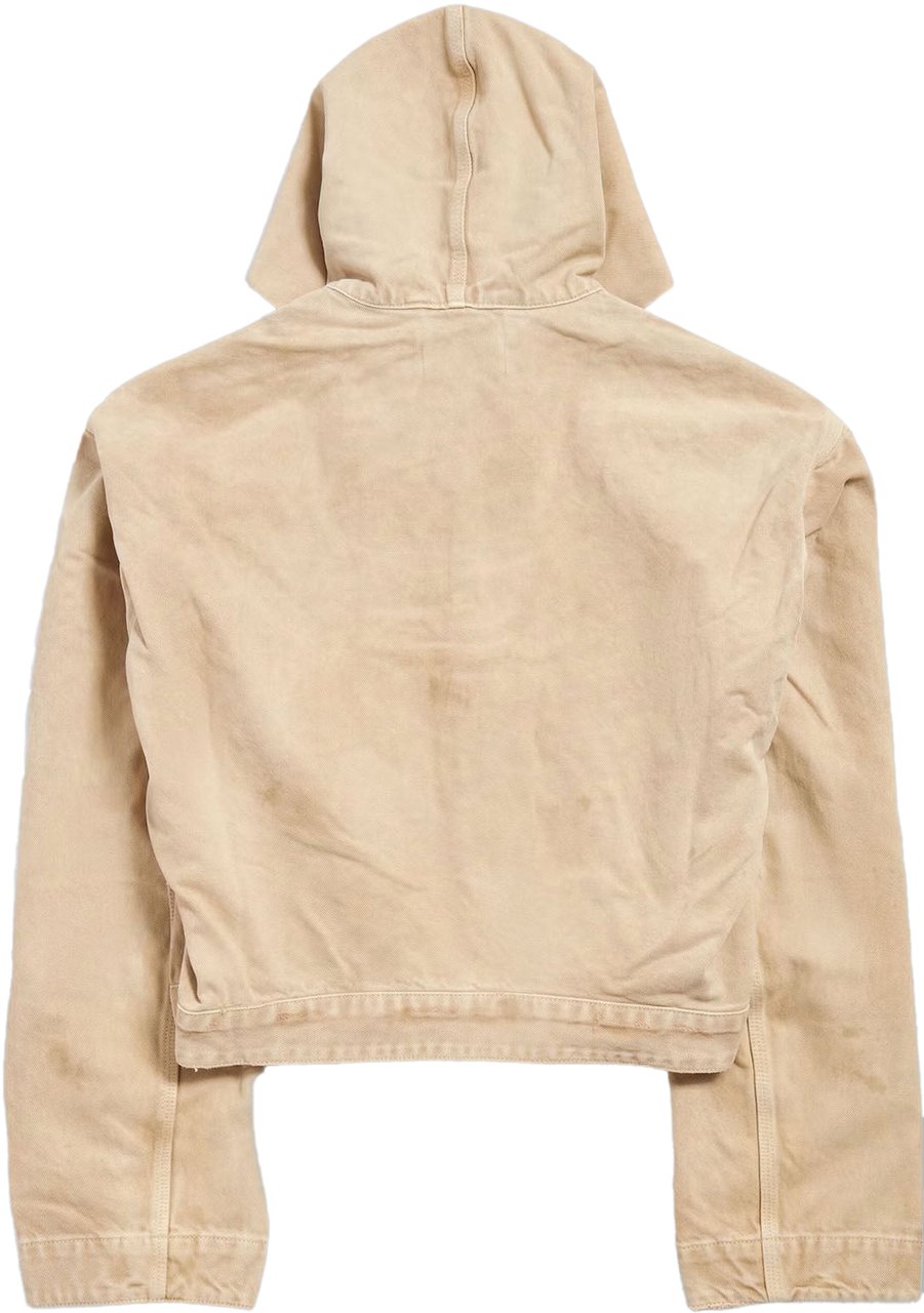 Balenciaga BIO ORGANIC DENIM WORKWEAR JACKET Beige