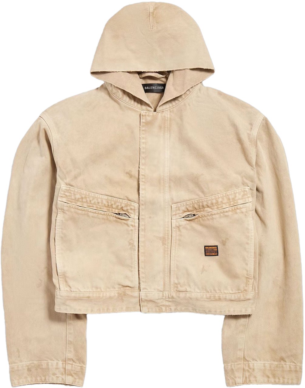 Balenciaga BIO ORGANIC DENIM WORKWEAR JACKET Beige