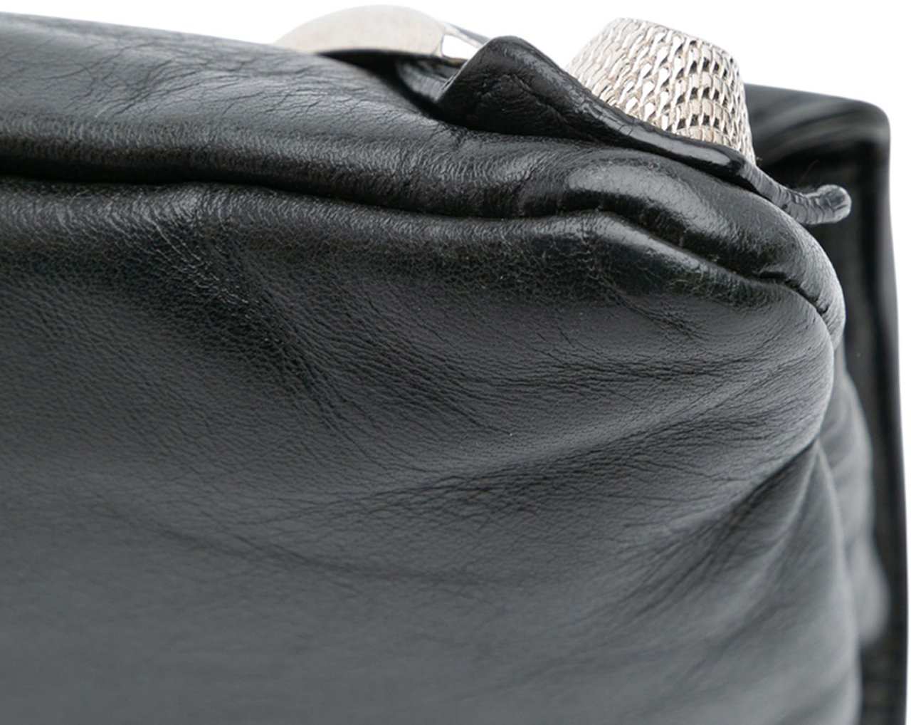 Balenciaga Lambskin Motocross Giant 21 Envelope Clutch Zwart