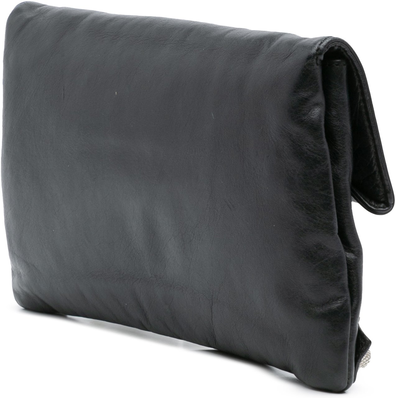 Balenciaga Lambskin Motocross Giant 21 Envelope Clutch Zwart