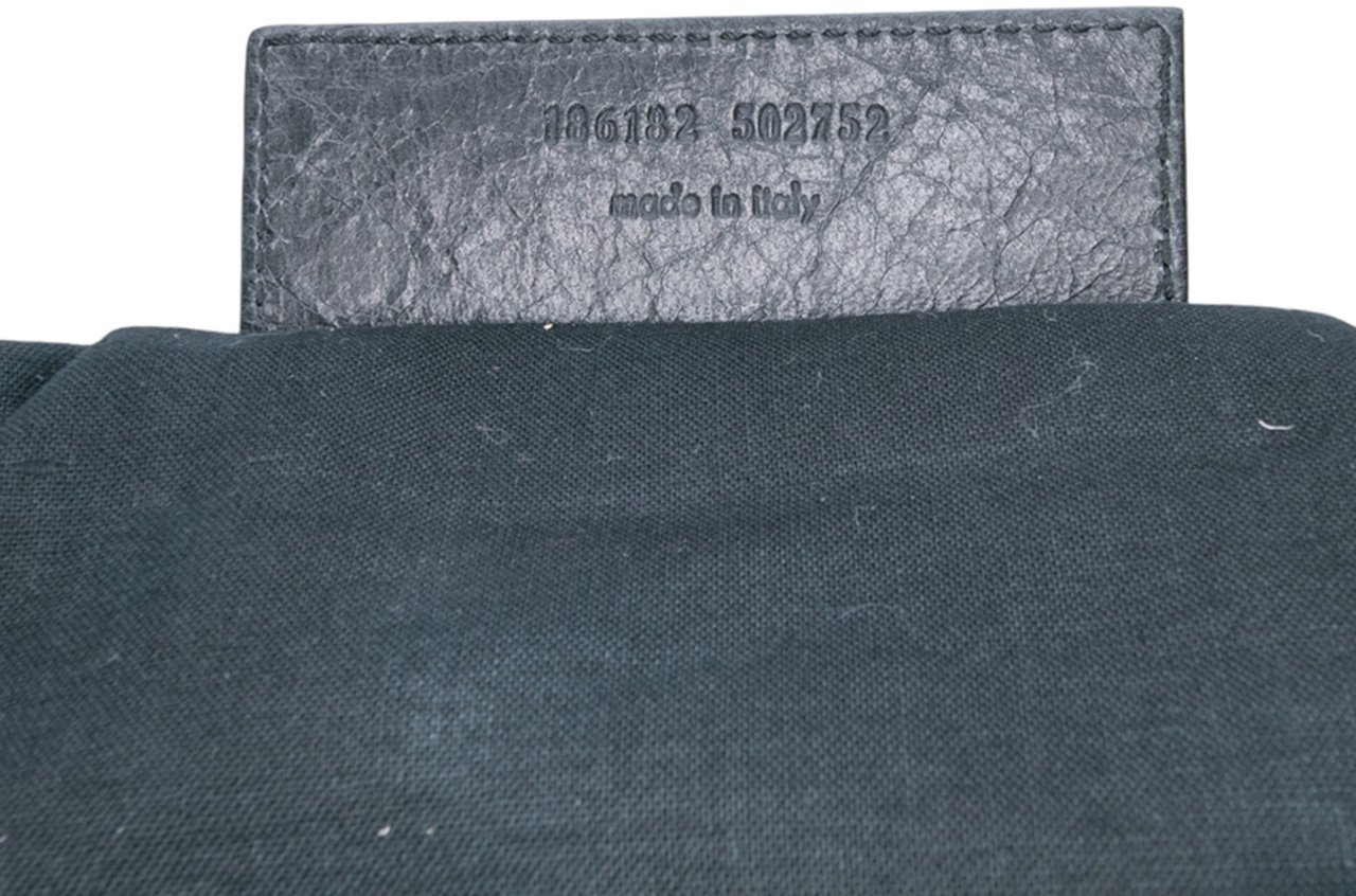 Balenciaga Lambskin Motocross Giant 21 Envelope Clutch Zwart