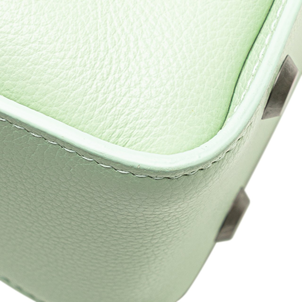 Balenciaga Pebbled Calfskin Tool 2.0 North South XS Tote Groen