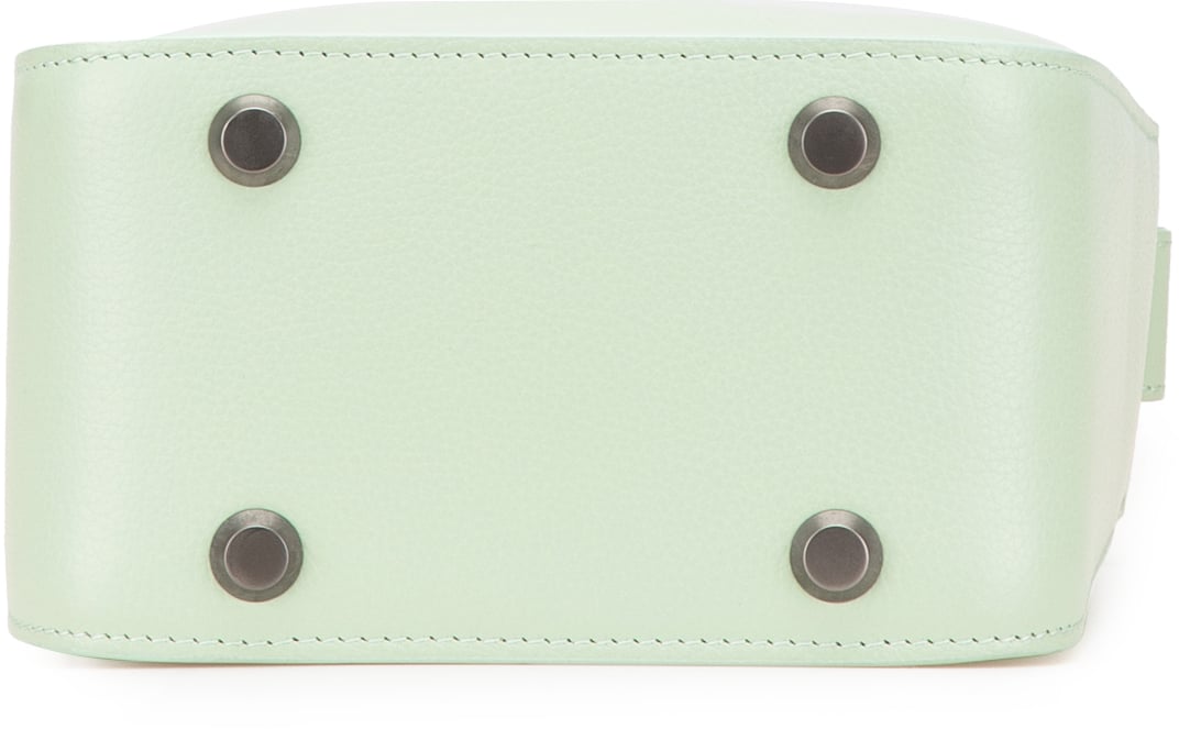 Balenciaga Pebbled Calfskin Tool 2.0 North South XS Tote Groen