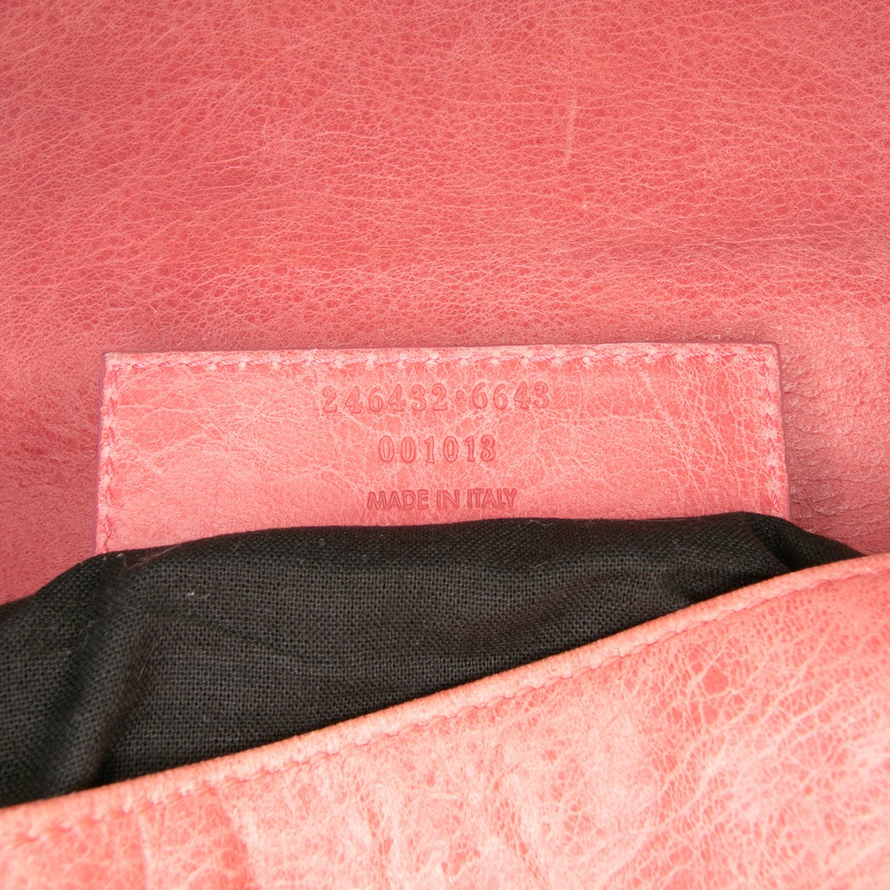 Balenciaga Lambskin Motocross Classic Folk Messenger Bag Roze