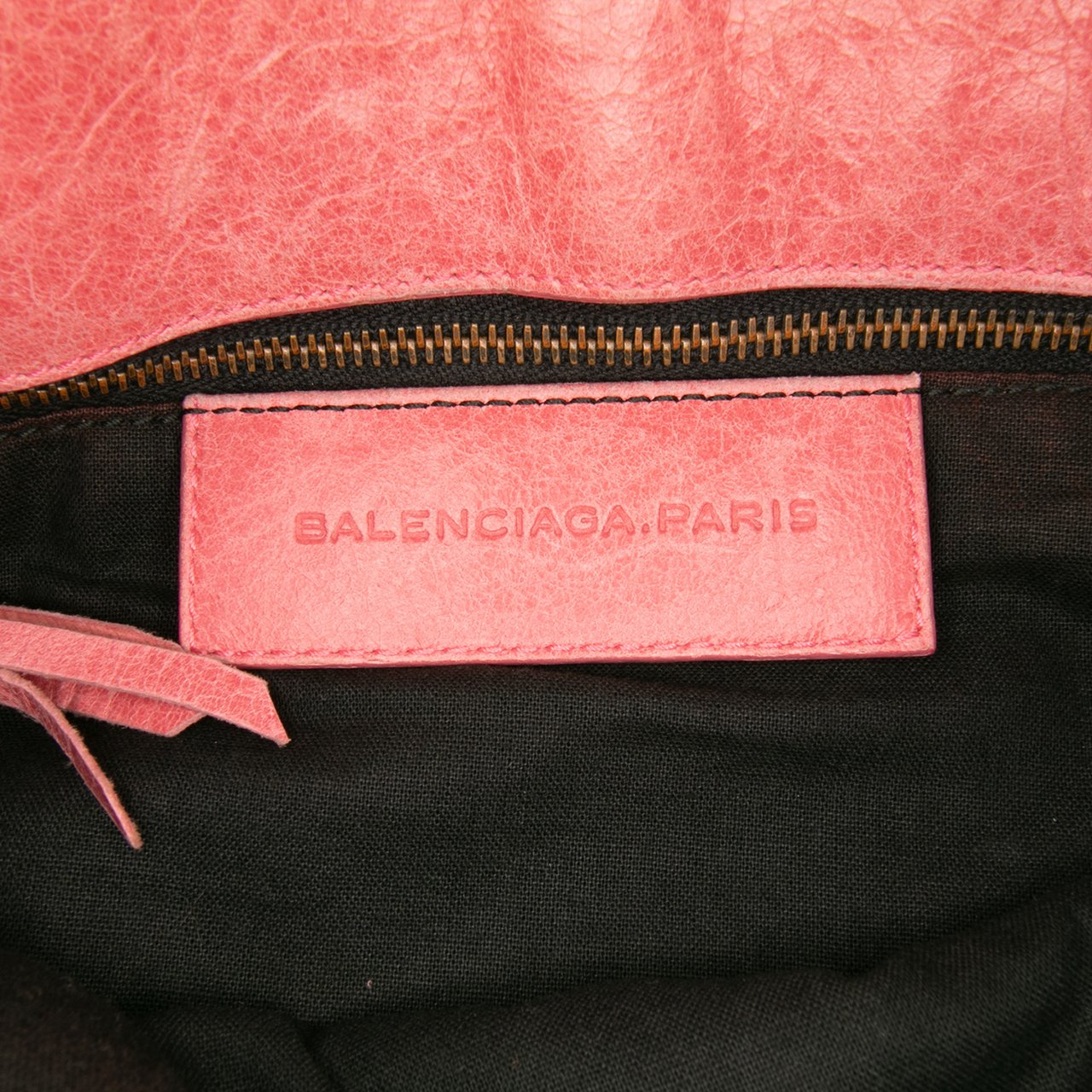 Balenciaga Lambskin Motocross Classic Folk Messenger Bag Roze
