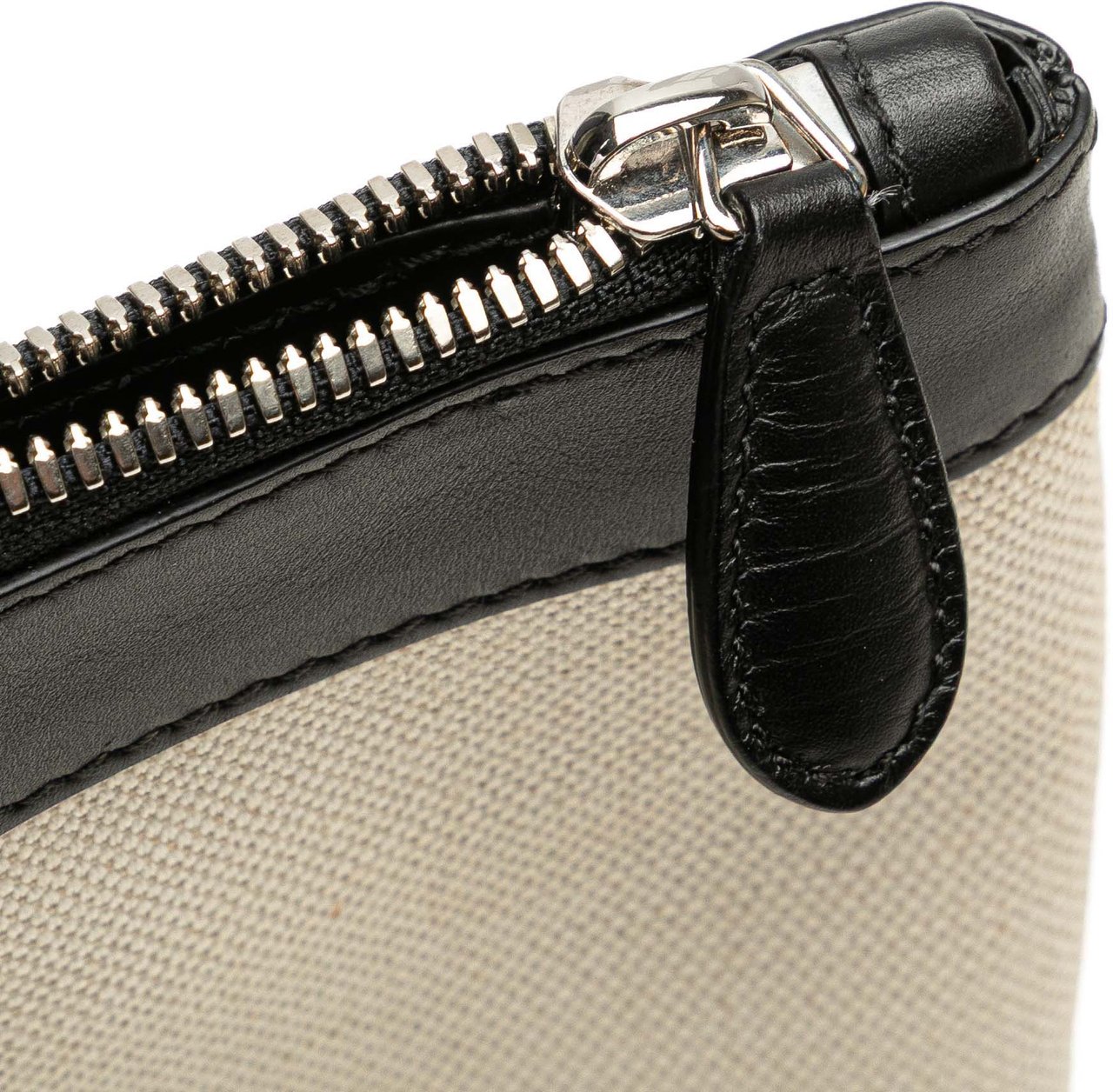 Balenciaga M Canvas Navy Clip Clutch Wit