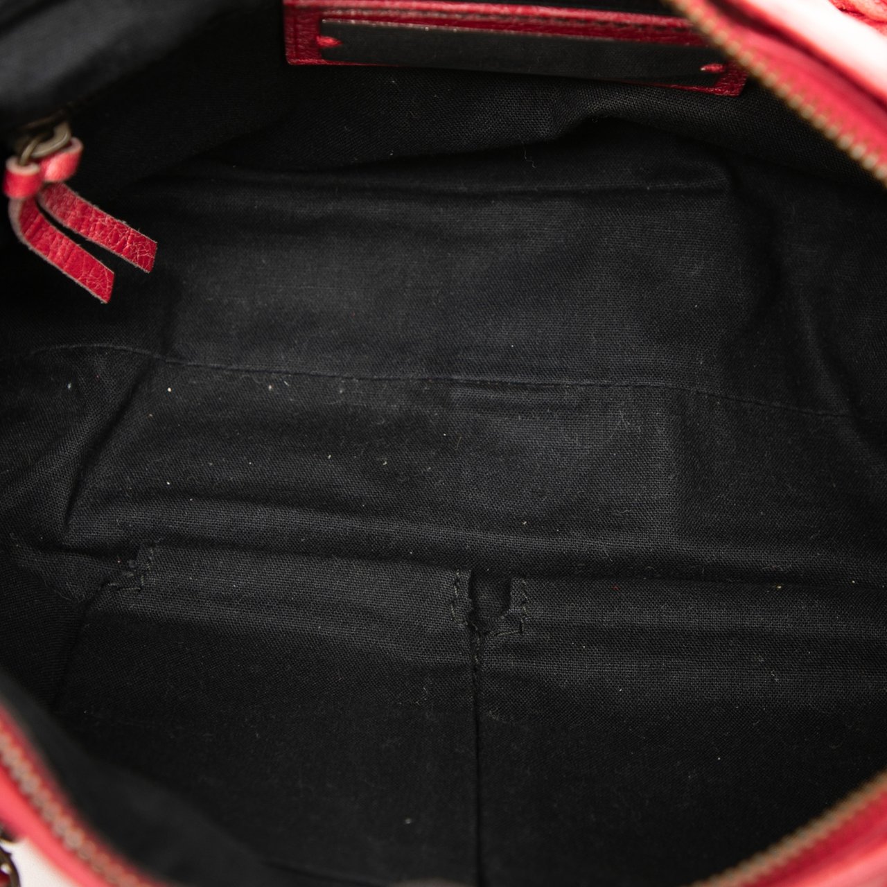 Balenciaga Lambskin Motocross Classic First Satchel Rood