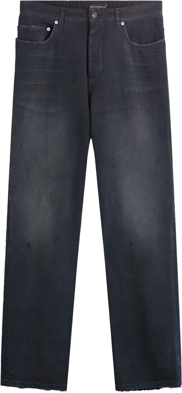 Balenciaga Jeans met gebogen knieën Navy