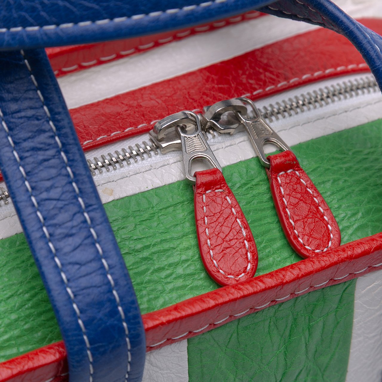 Balenciaga XS Lambskin Bazar Shopper Satchel Groen