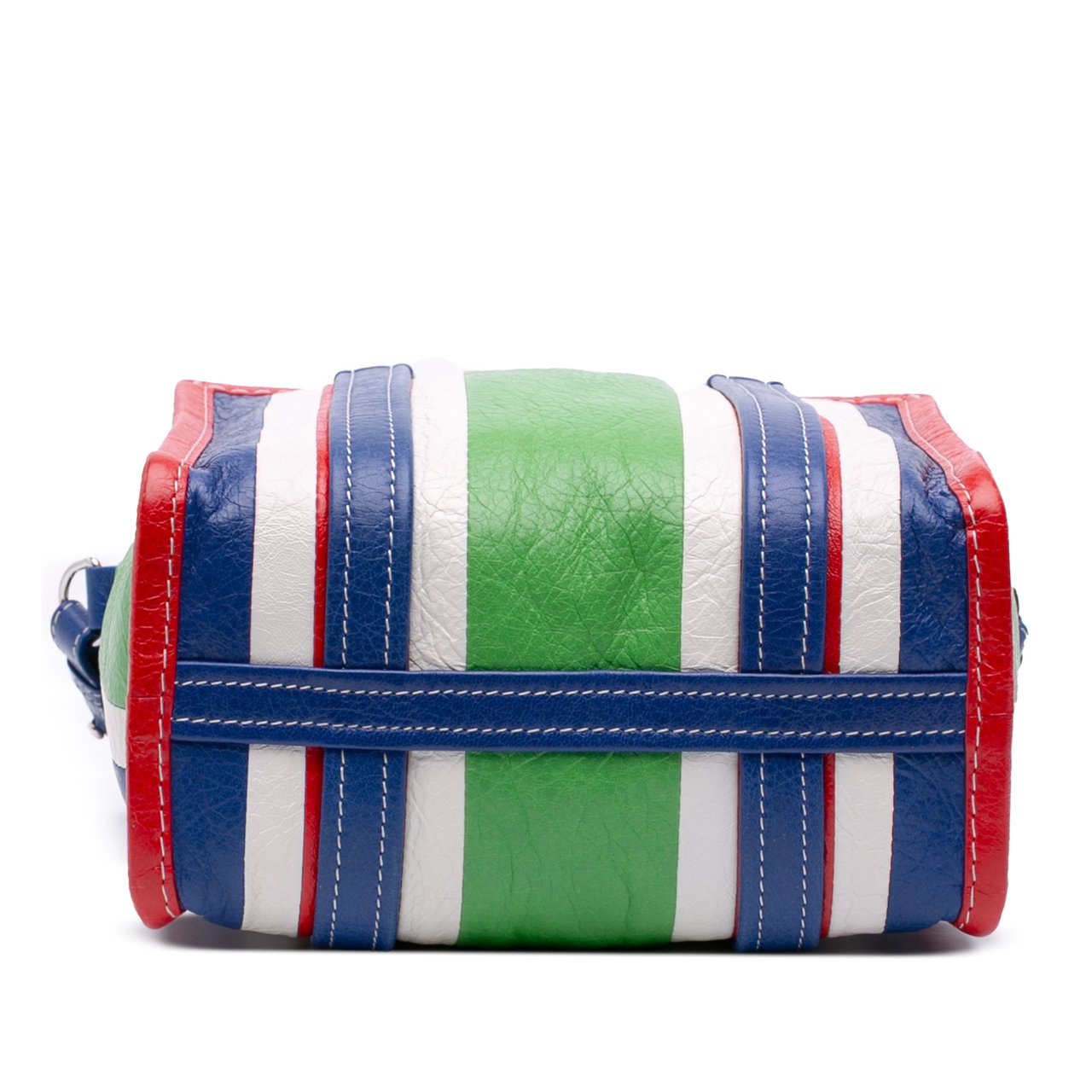 Balenciaga XS Lambskin Bazar Shopper Satchel Groen