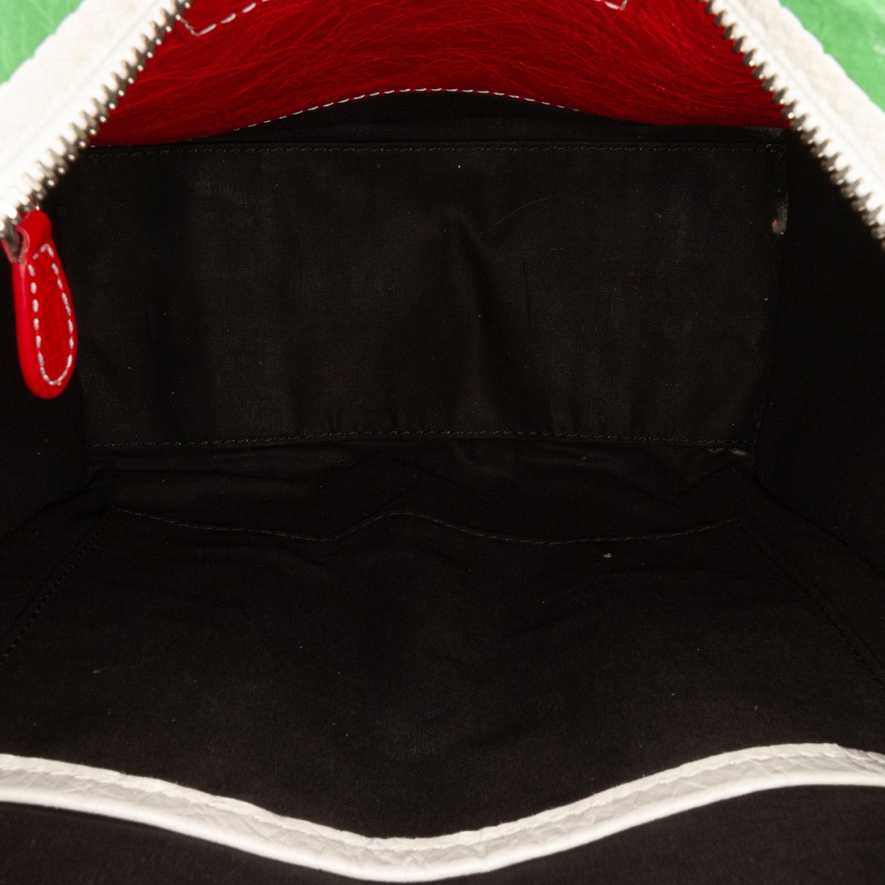 Balenciaga XS Lambskin Bazar Shopper Satchel Groen