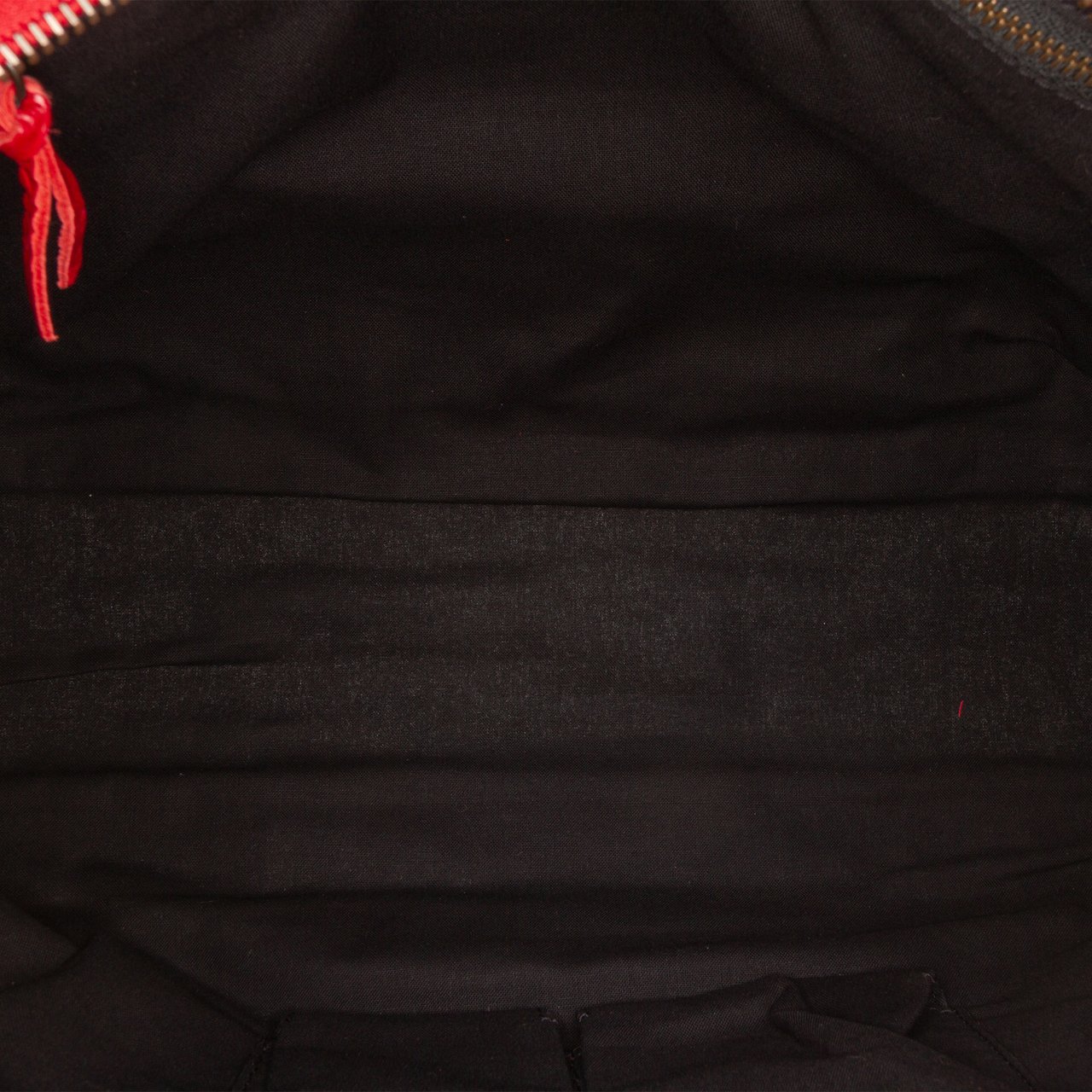 Balenciaga Medium Lambskin Motocross Classic City Satchel Rood