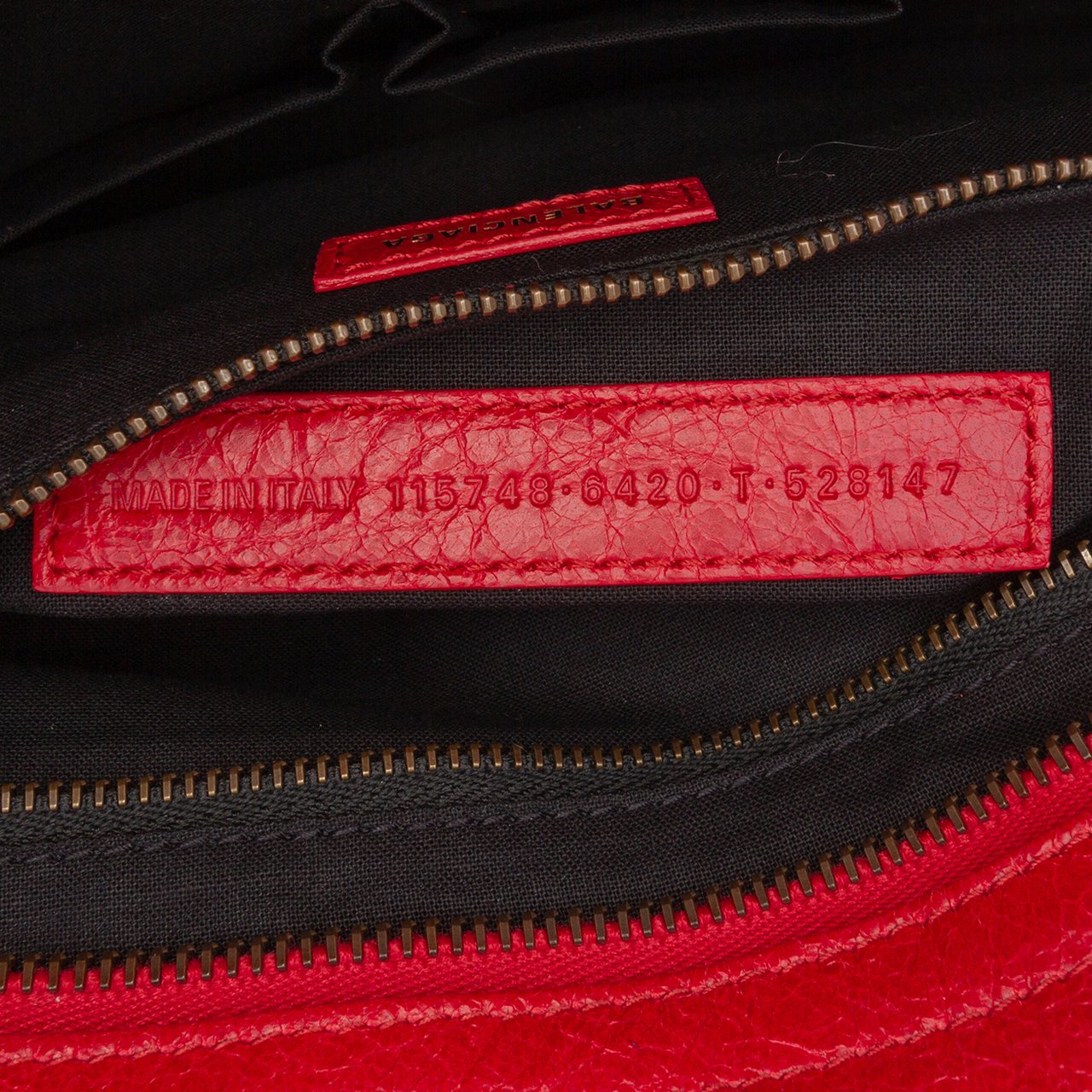 Balenciaga Medium Lambskin Motocross Classic City Satchel Rood