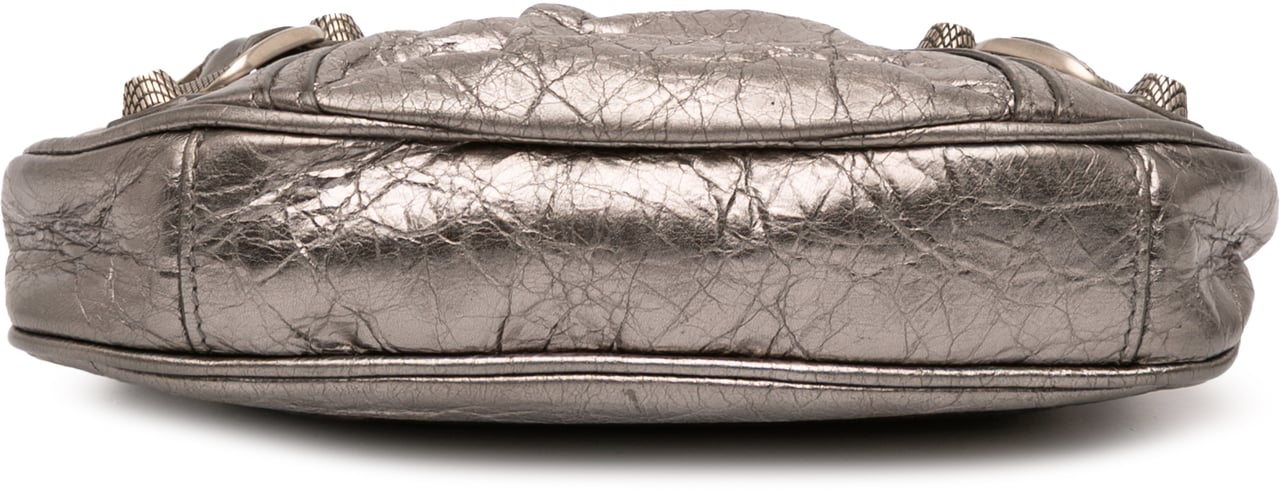 Balenciaga Mini Metallic Le Cagole Zilver