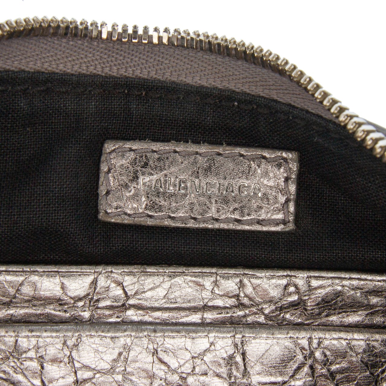 Balenciaga Mini Metallic Le Cagole Zilver