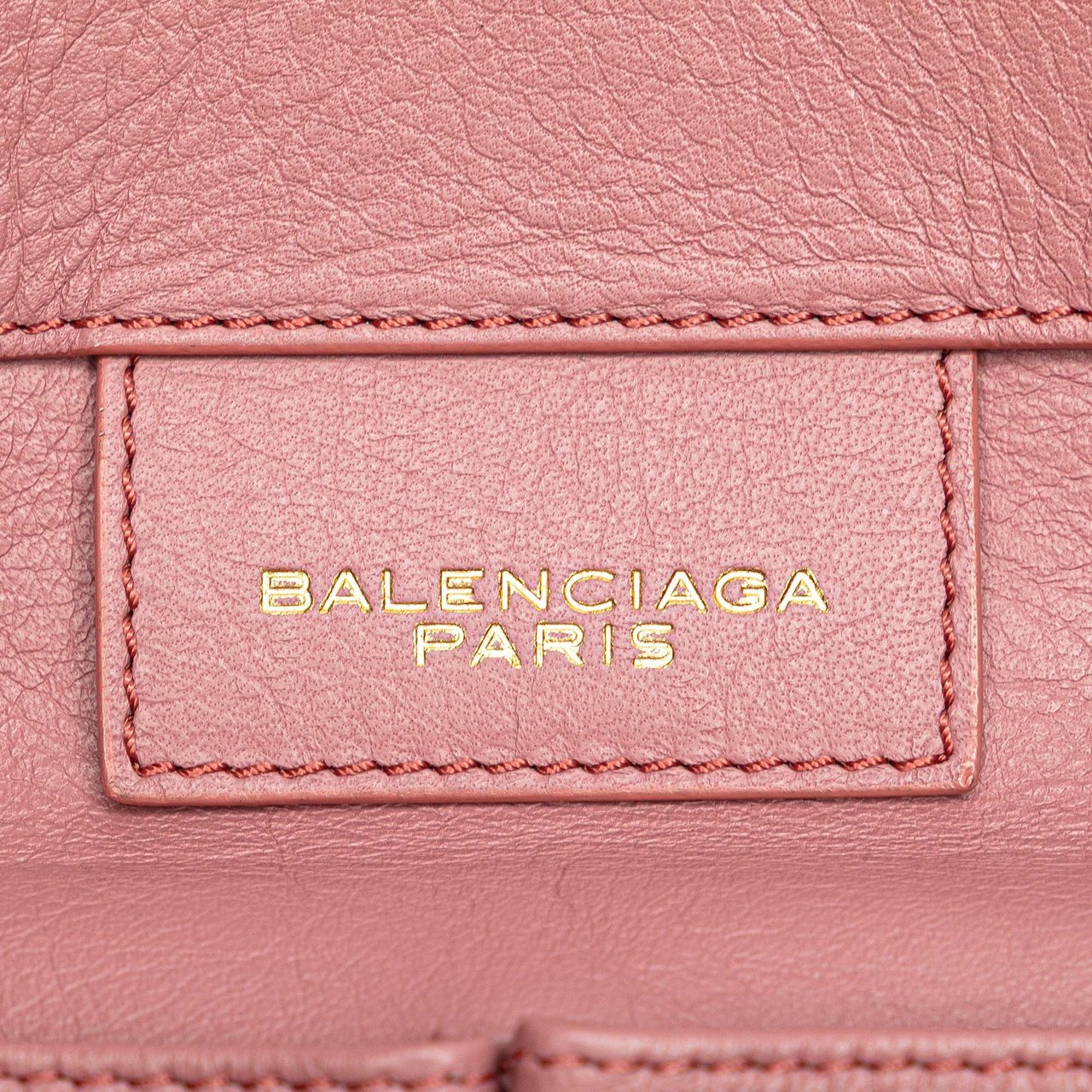Balenciaga Leather Papier A5 Tote Roze