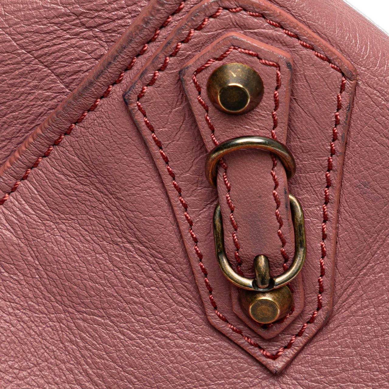 Balenciaga Leather Papier A5 Tote Roze