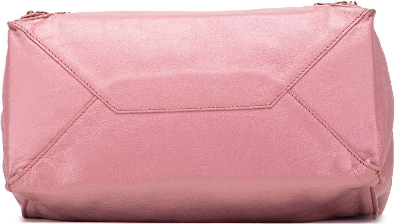 Balenciaga Leather Papier A5 Tote Roze