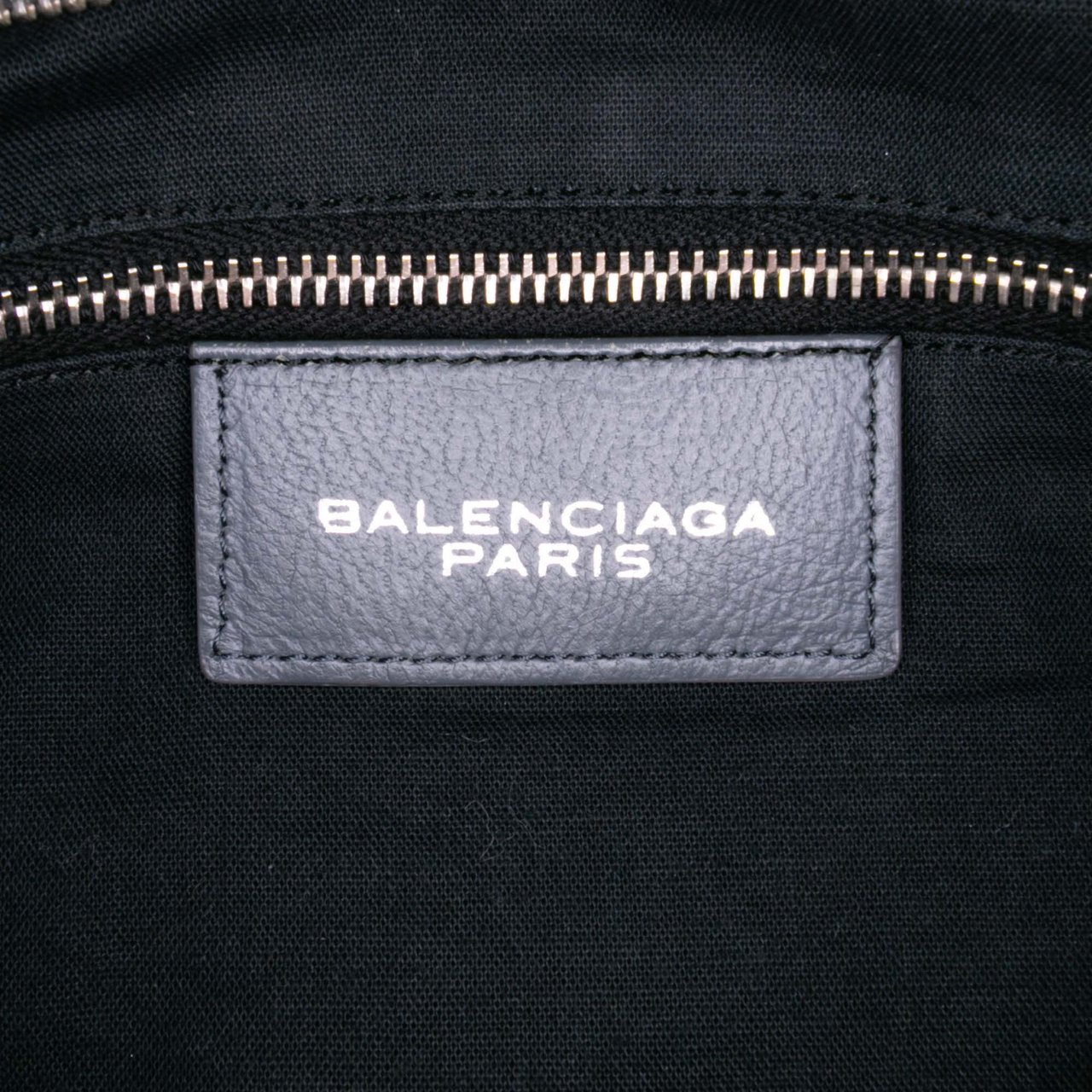 Balenciaga Lambskin Motocross Classic Riva Velo Satchel Blauw