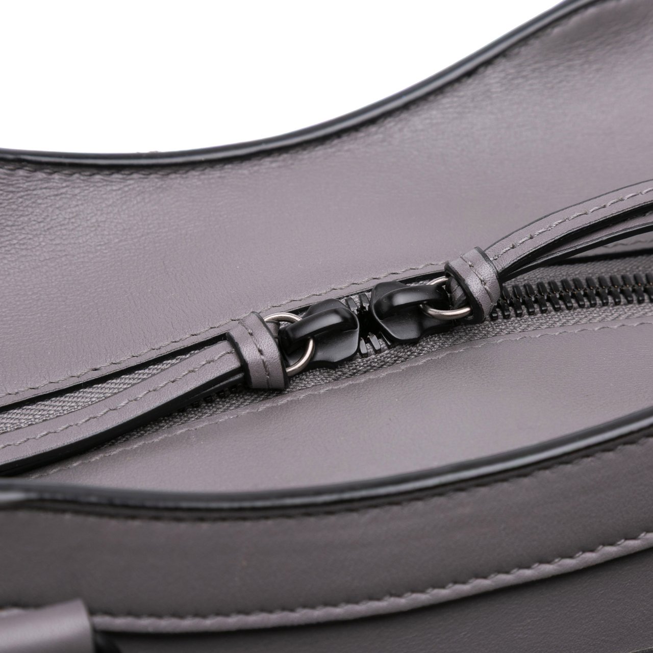Balenciaga Small Smooth Calfskin Motocross Neo Classic City Satchel Grijs