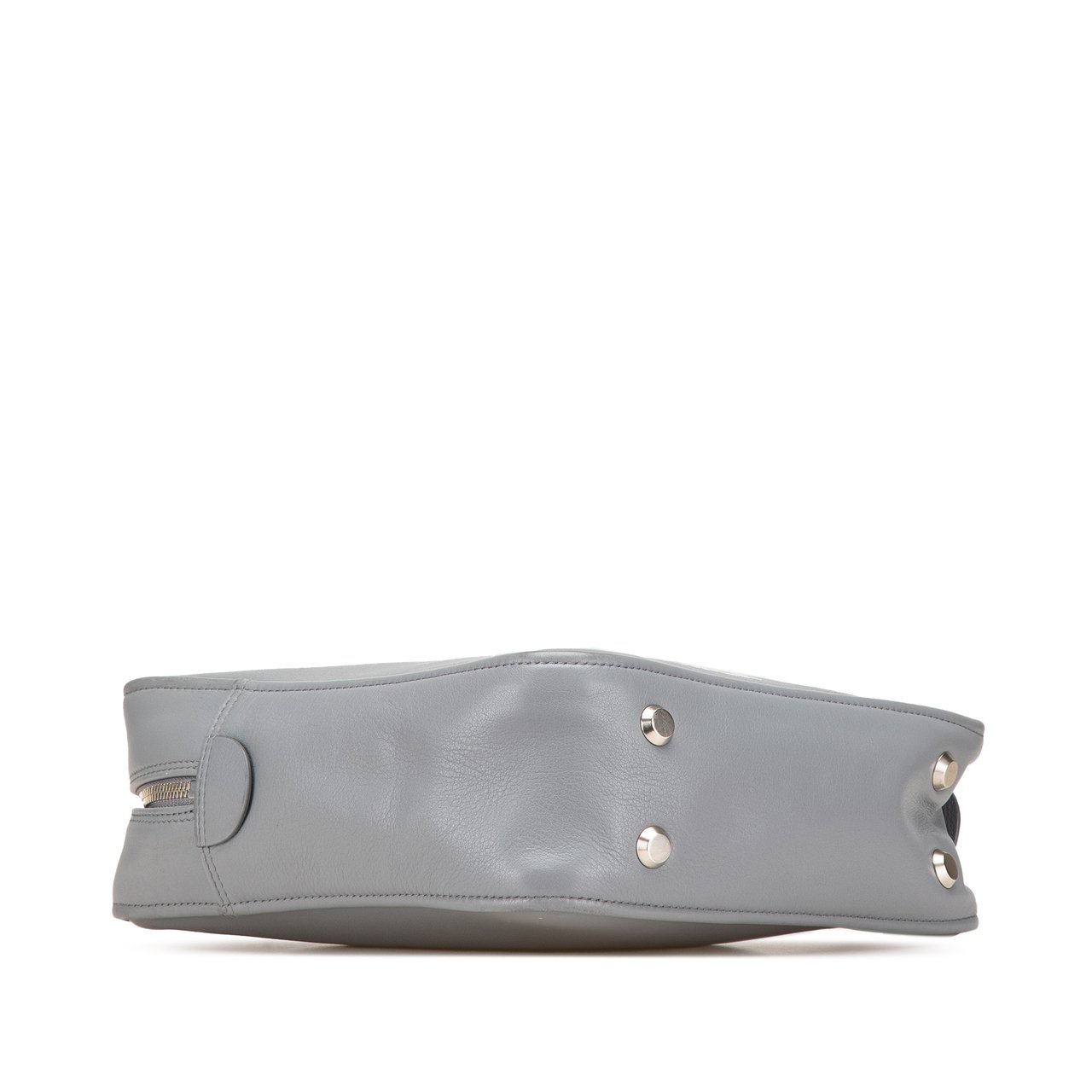 Balenciaga Medium Leather Triangle Duffle Bag Grijs