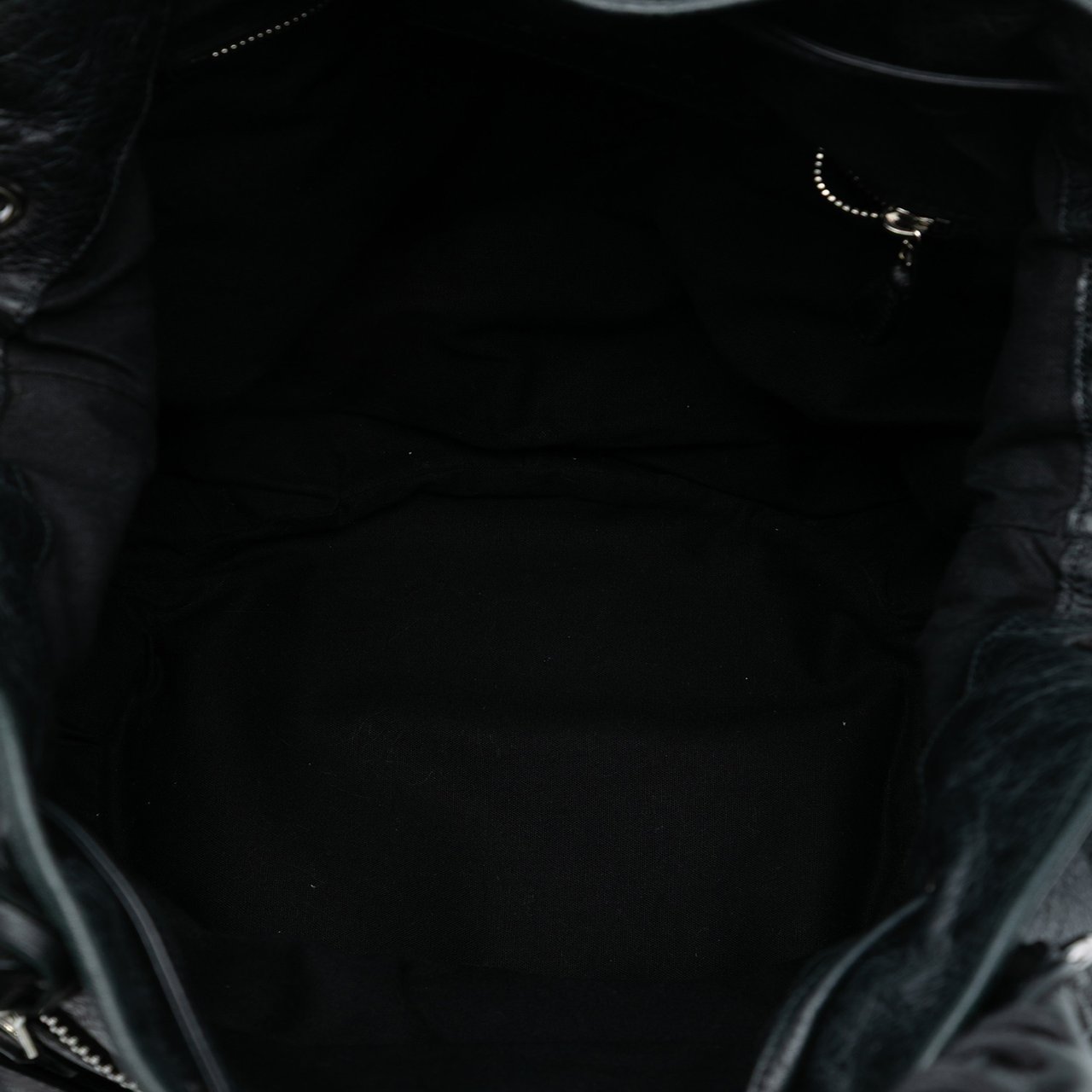 Balenciaga Lambskin Motocross Giant 21 Pompon Bag Zwart