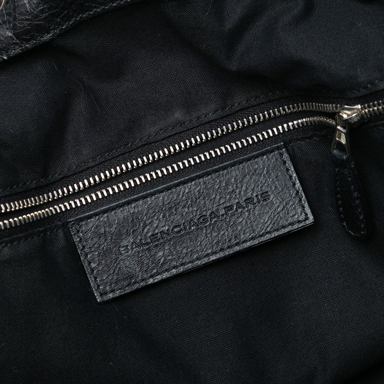 Balenciaga Lambskin Motocross Giant 21 Pompon Bag Zwart