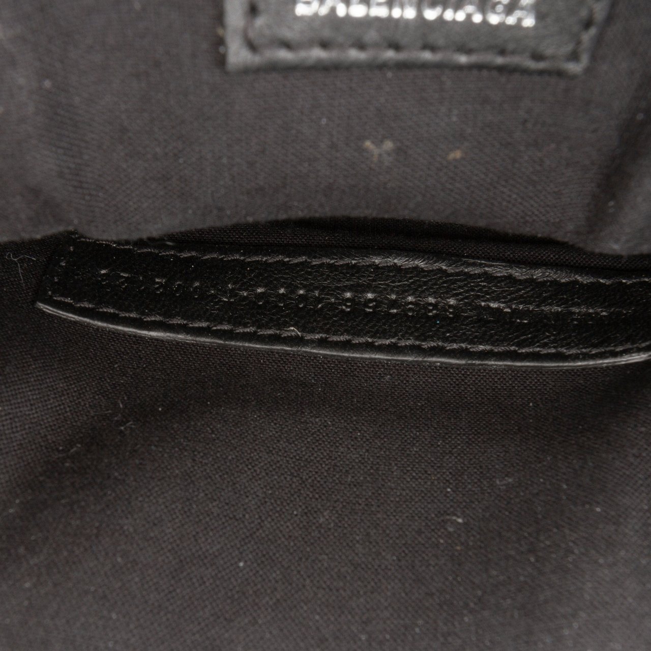 Balenciaga Mini Crocodile Embossed Calfskin Ville Satchel Zwart