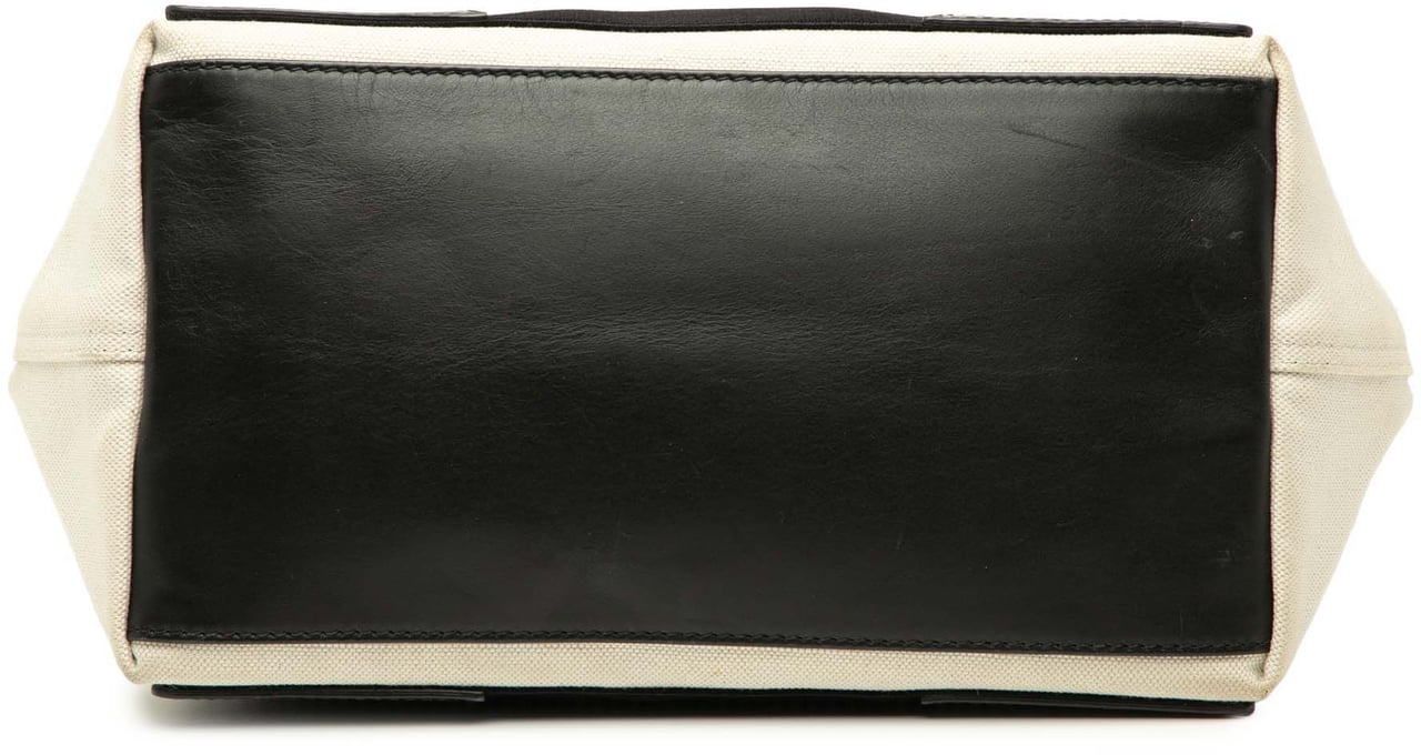 Balenciaga Canvas Navy Cabas Tote S Wit