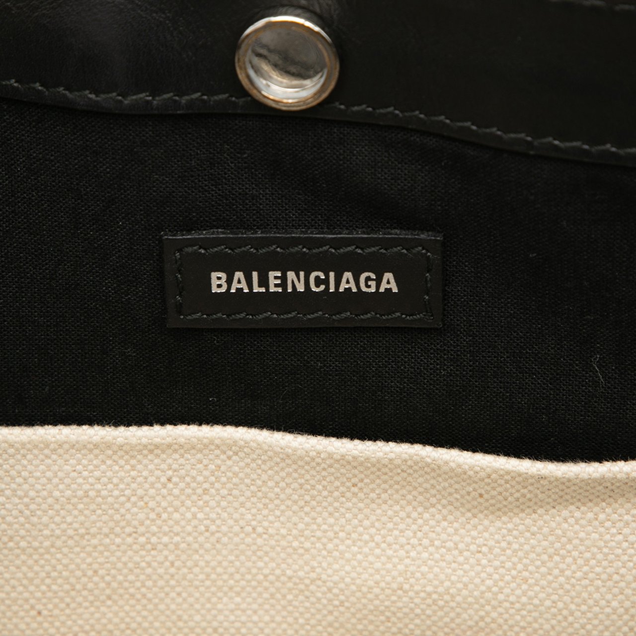 Balenciaga Canvas Navy Pochette Crossbody Bruin