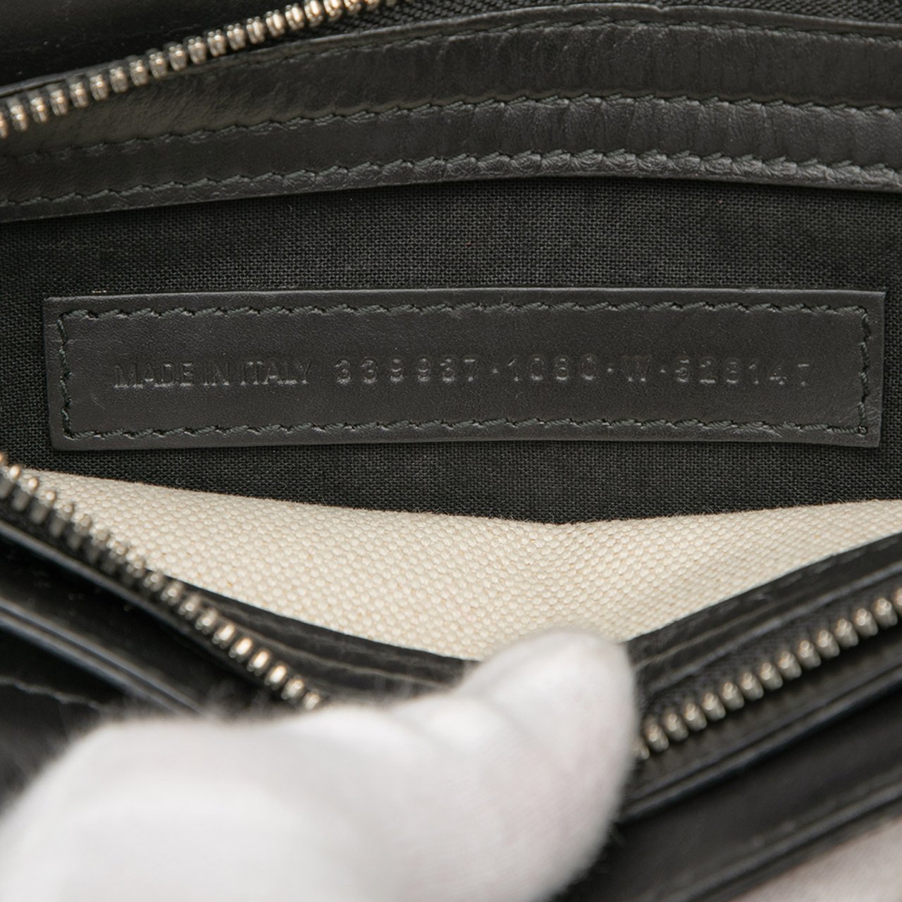 Balenciaga Canvas Navy Pochette Crossbody Bruin