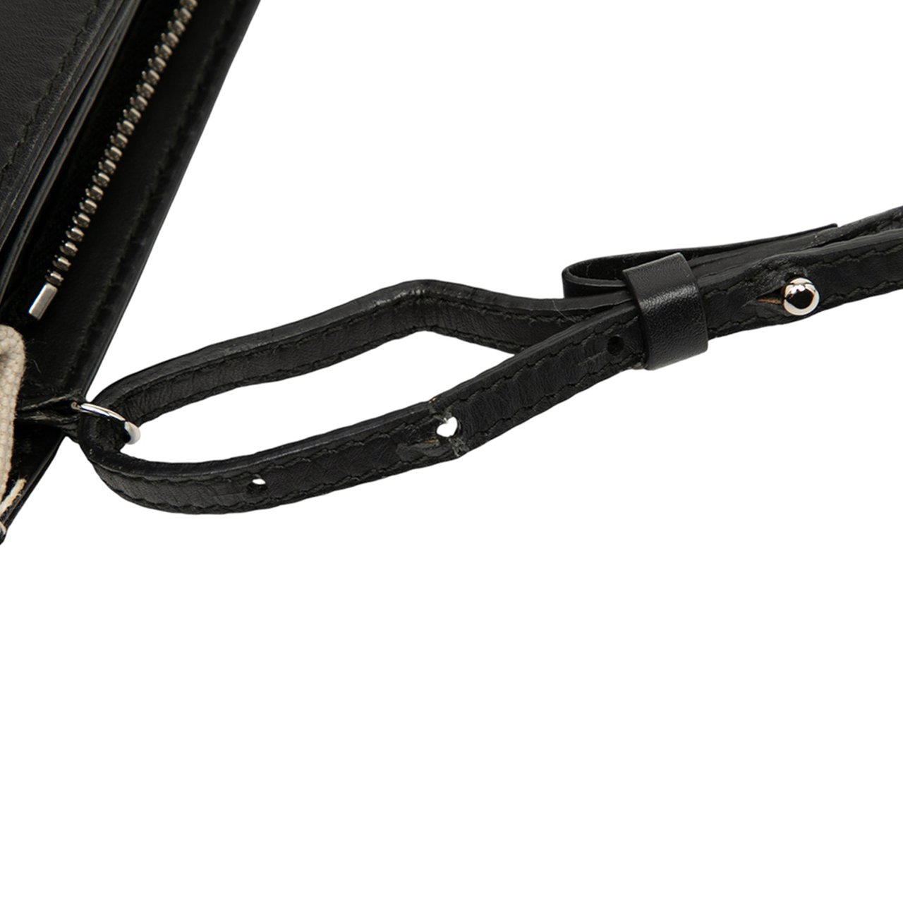 Balenciaga Canvas Navy Pochette Crossbody Bruin