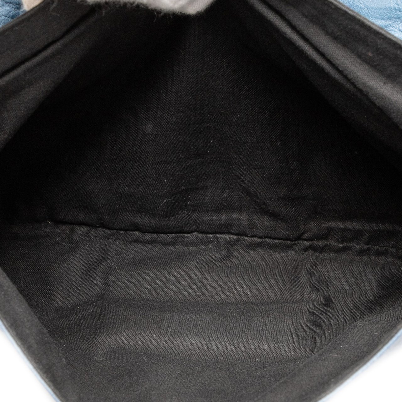 Balenciaga Lambskin Motocross Classic City Clutch Blauw