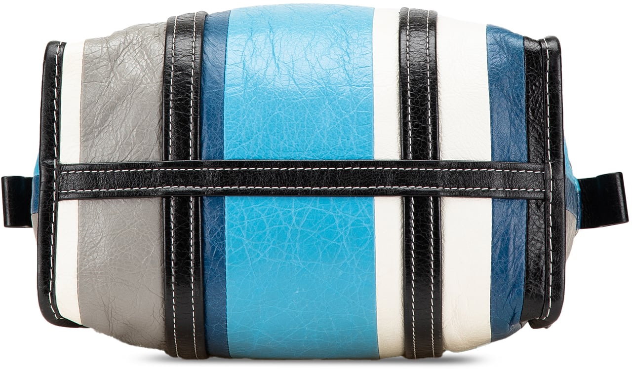 Balenciaga S Lambskin Bazar Shopper Satchel Blauw