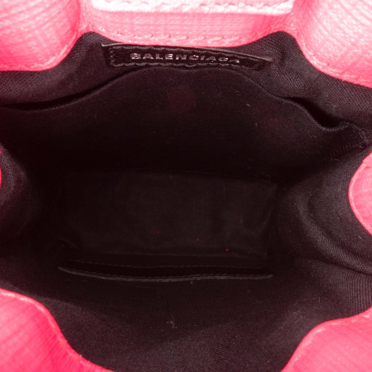 Balenciaga Mini Calfskin Logo Shopping Phone Holder Roze