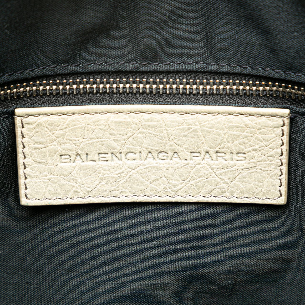 Balenciaga Lambskin Motocross Classic Bridge Satchel Grijs