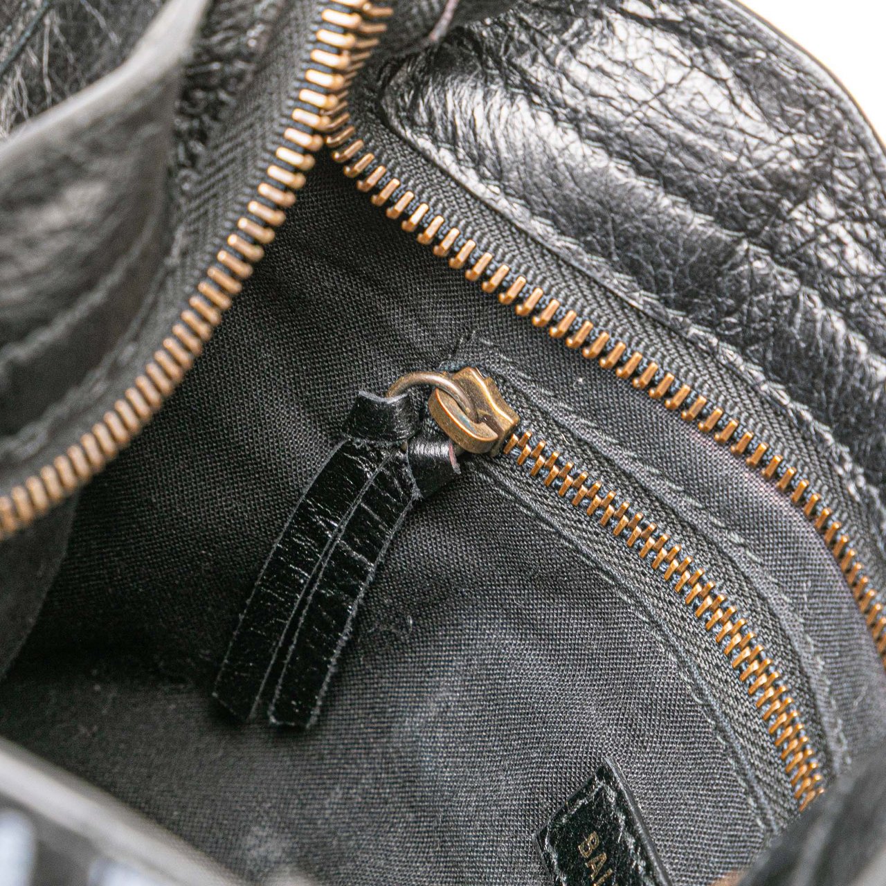 Balenciaga Mini Lambskin Motocross Graffiti Classic City Satchel Zwart
