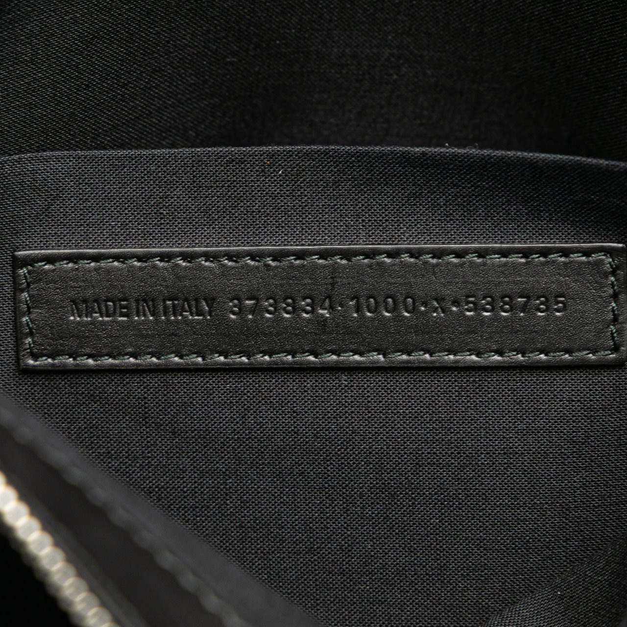 Balenciaga Canvas Navy Clip M Clutch Zwart