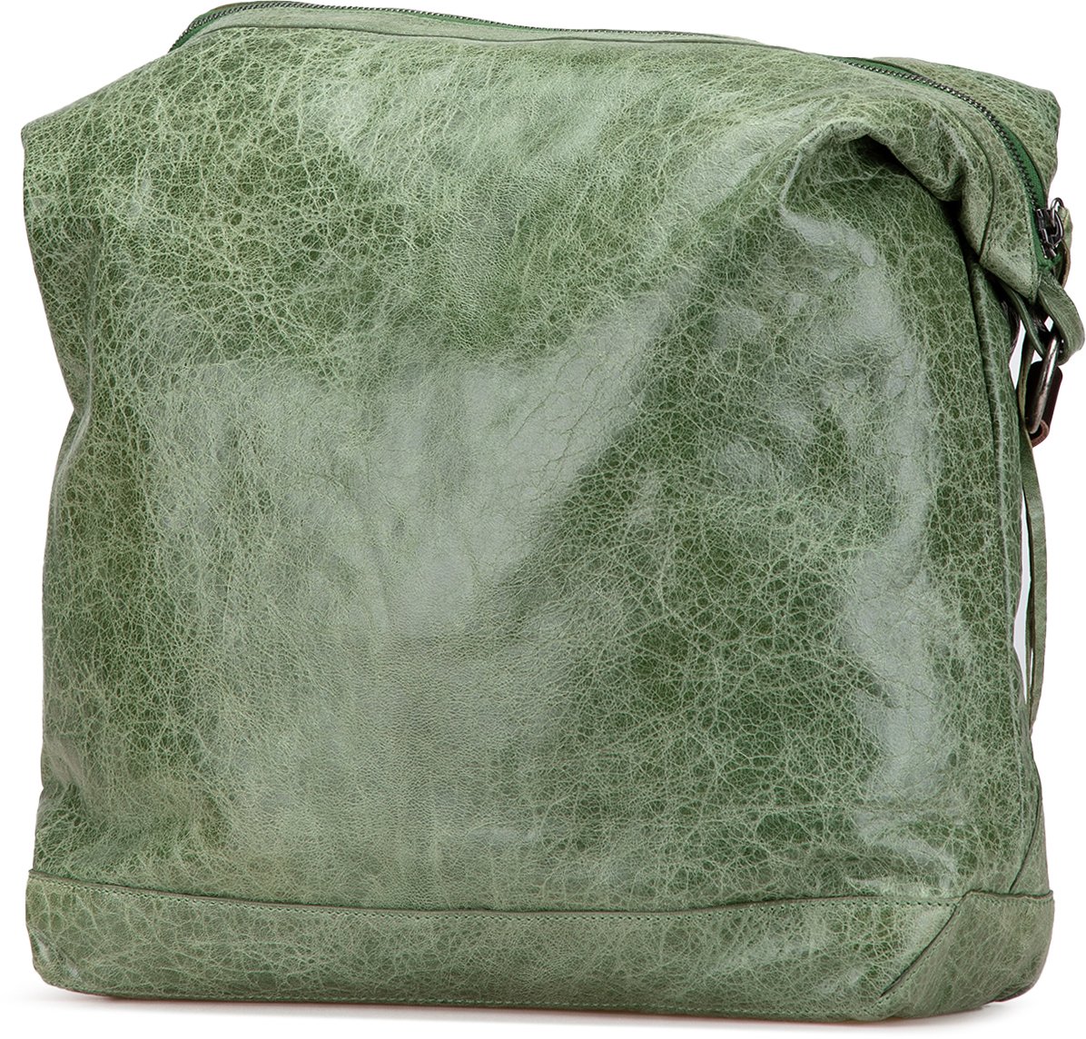 Balenciaga Lambskin Motocross Classic Day Messenger Bag Groen