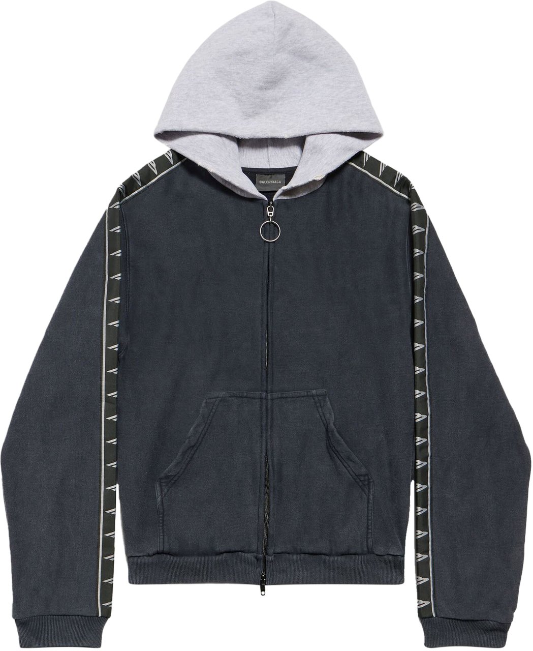 Balenciaga Large Tracksuit Jacket Donkergrijs