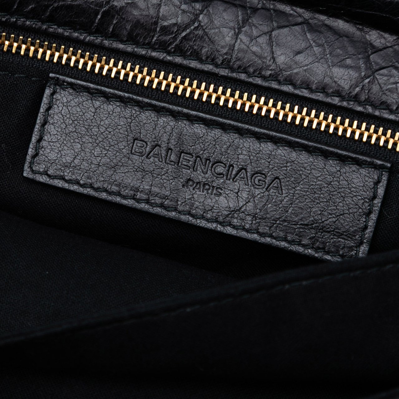 Balenciaga Lambskin Motocross Giant 12 Envelope Clutch Zwart