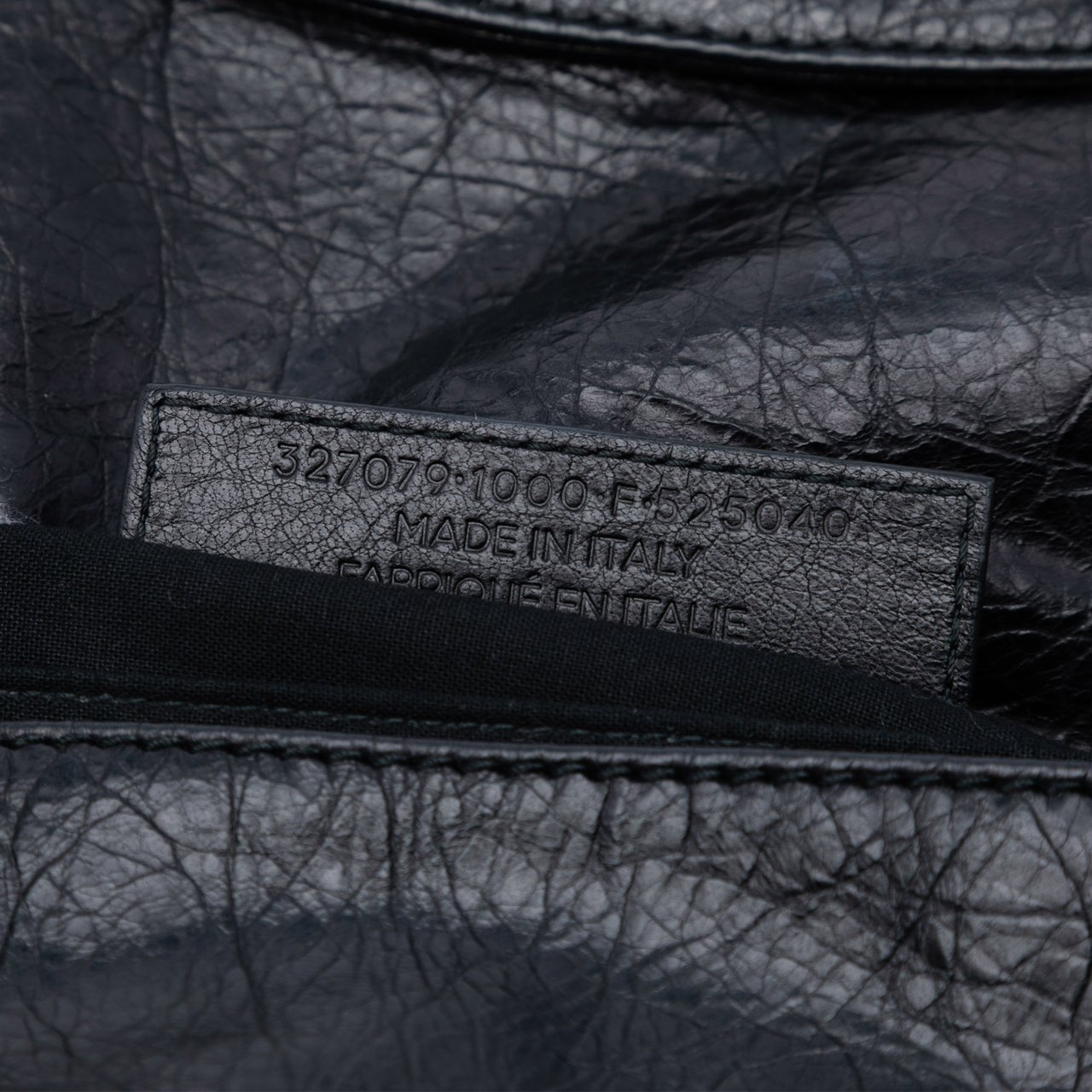 Balenciaga Lambskin Motocross Giant 12 Envelope Clutch Zwart