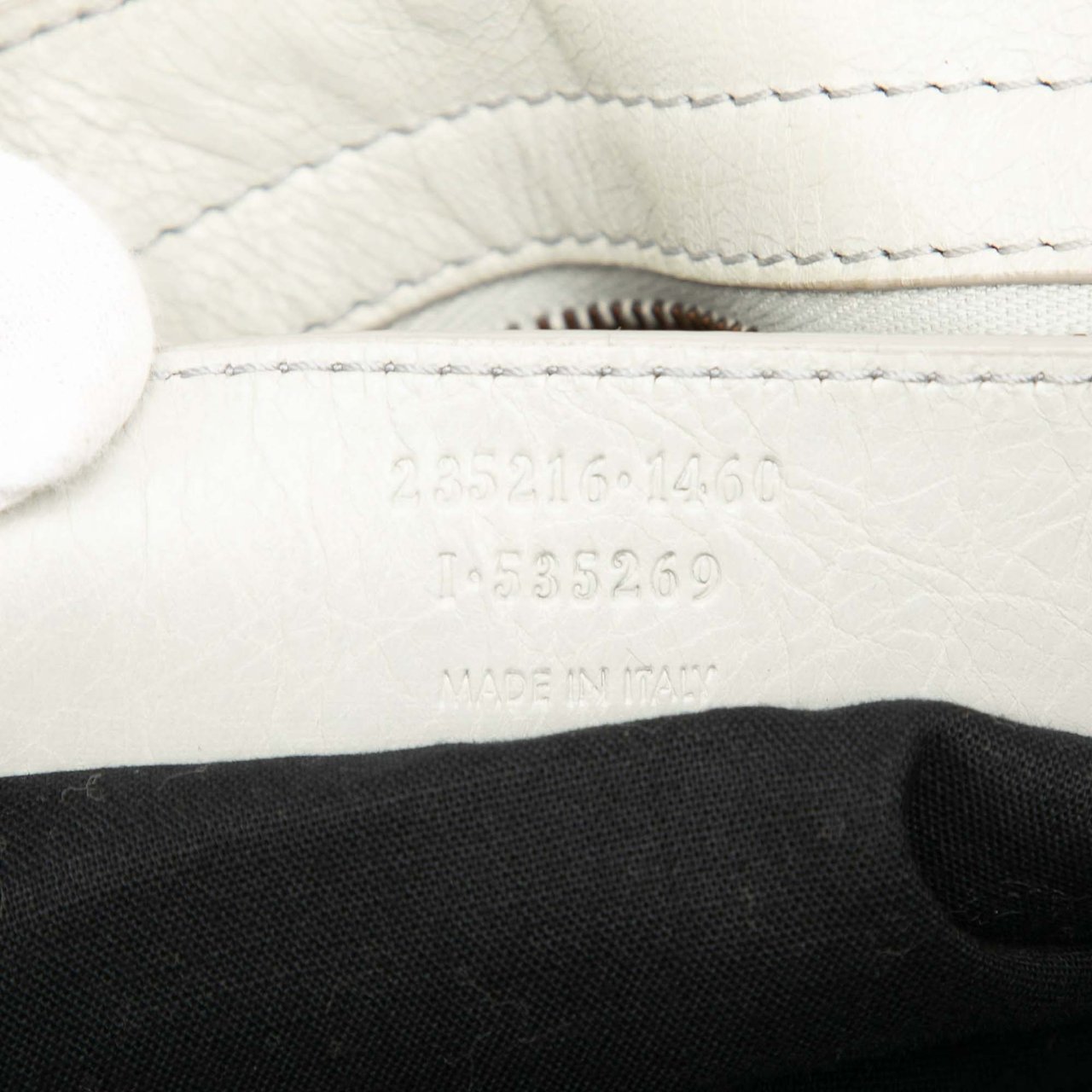 Balenciaga Lambskin Motocross Classic Velo Satchel Grijs