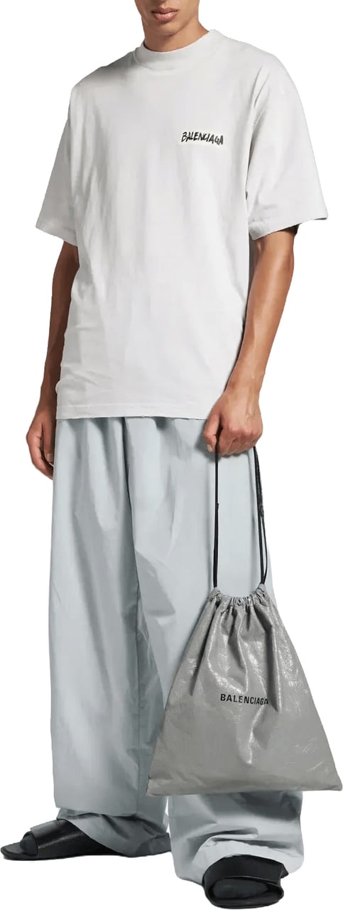 Balenciaga Masking Tape Medium Fit T-shirt Wit