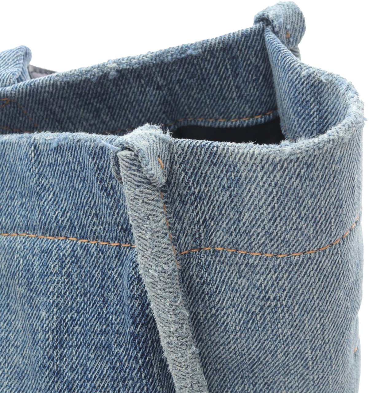 Balenciaga Medium Denim Hardware Tote Blauw