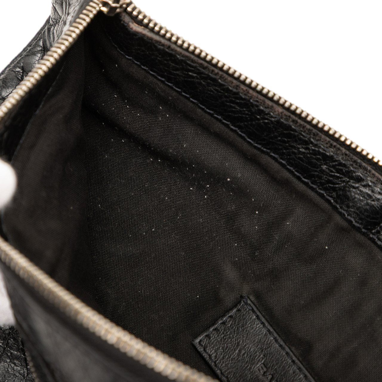 Balenciaga Lambskin Motocross Classic Clip M Clutch Zwart